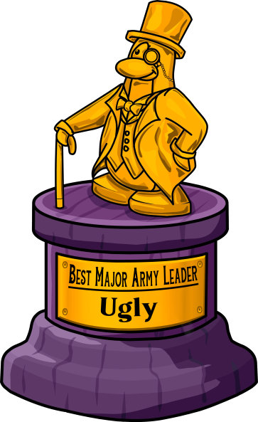 Best Major Army Leader Ugly trophy