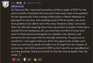 Kira retirement announcement