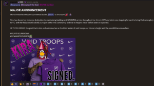 Logical appoints Kira as the new leader of Void Troops