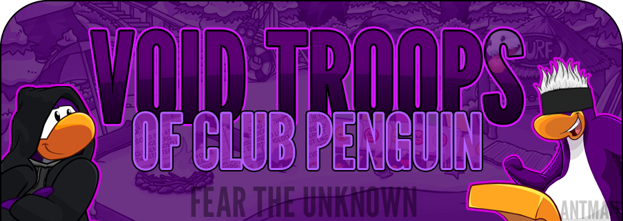 The front of Void troops website page