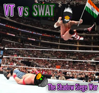 VT troop punching down SWAT troop
