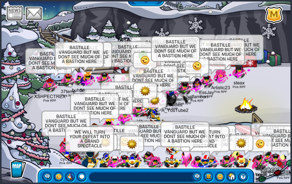 The Bastille Vanguard vs Rebel Penguin Federation at Cove