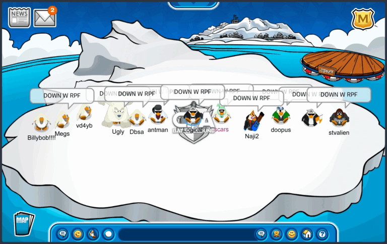 The White Order is in a line formation at the Iceberg. They are performing the word tactic "DOWN W RPF"