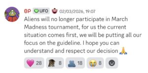 Aliens decide they are no longer competing