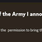 Ninja leader announcing the hiatus